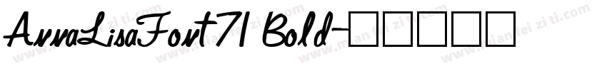 AnnaLisaFont71 Bold字体转换